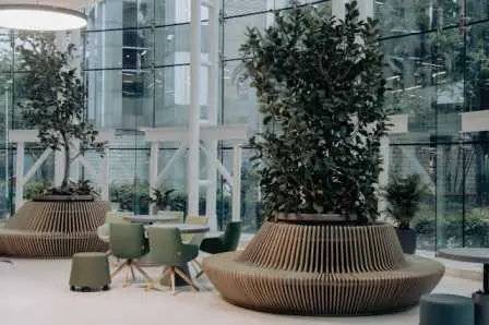 Hotel lobby and reception interior design in Hyderabad