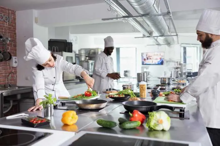 Restaurant kitchen interior design in Hyderabad