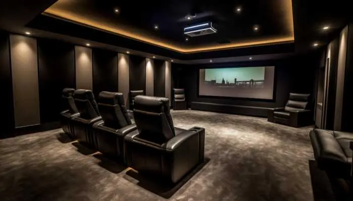 Luxury home theatre interior design in Hyderabad