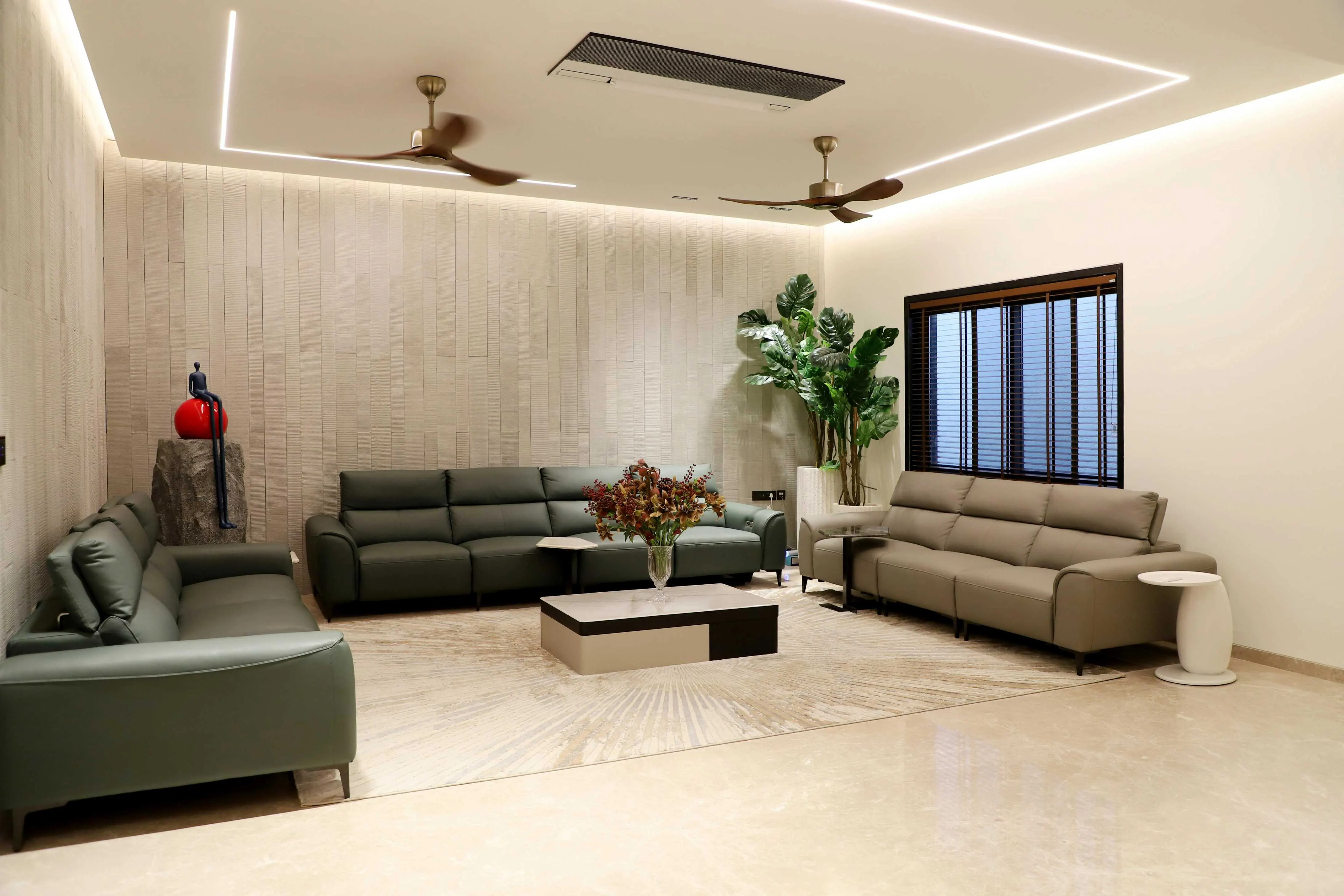 Commercial waiting area interior design in Hyderabad
